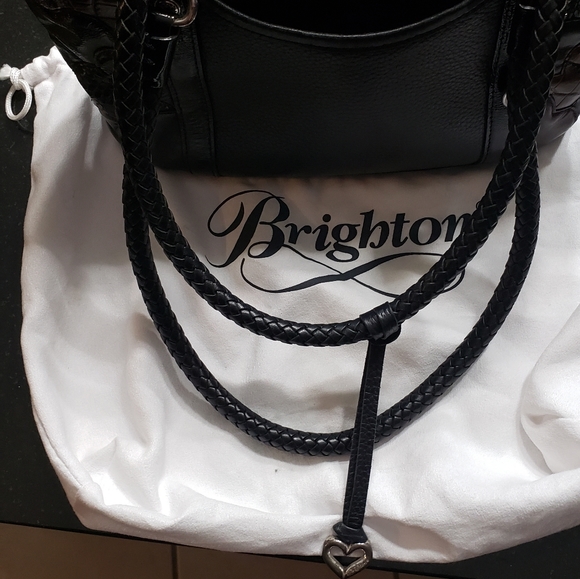Brighton black leather handbag - Picture 2 of 4